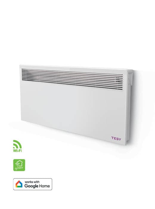 TESY LivEco Cloud AirSafe CN 051 250 EI Cloud AS W — стенен конвектор TESY LivEco Cloud AirSafe 2500 W с Wi-Fi и AirSafe (CN 051 250 EI Cloud AS W), арт. № 305789