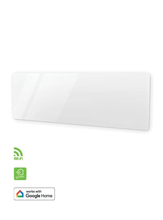 TESY FinEco Glass Cloud AirSafe CN 06 Glass 140 EA Cloud AS W GL — стенен конвектор TESY FinEco Glass Cloud AirSafe 1400 W с Wi-Fi и AirSafe (CN 06 Glass 140 EA Cloud AS W GL), арт. № 306047