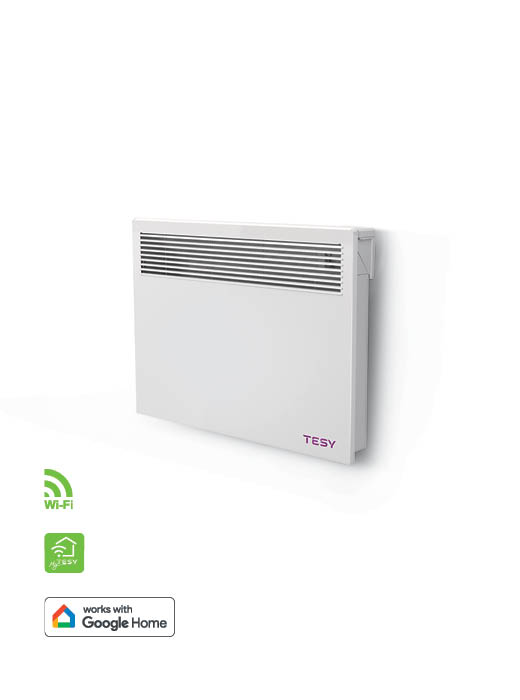 TESY LivEco Cloud AirSafe CN 051 150 EI Cloud AS W — стенен конвектор TESY LivEco Cloud AirSafe 1500 W с Wi-Fi и AirSafe (CN 051 150 EI Cloud AS W), арт. № 305786
